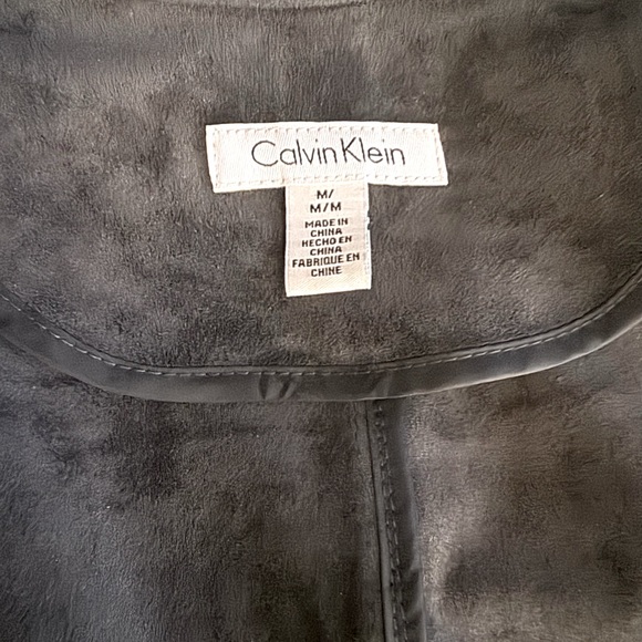 Calvin Klein women’s Moto faux suede jacket. - Picture 2 of 2